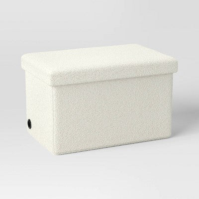 24" Collapsible Dorm Storage Ottoman - Room Essentials™