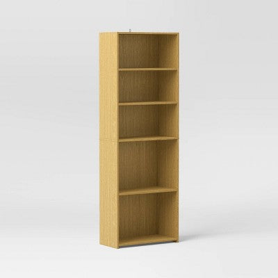 5 Shelf Bookcase Natural- Room Essentials™