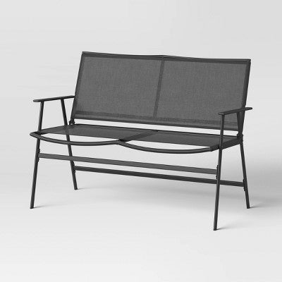  4pc Sling Patio Conversation Set - Black - Room Essentials™