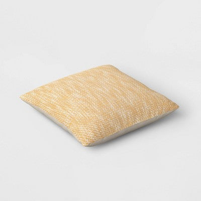  Textured Woven Cotton Square Throw Pillow - Room Essentials™