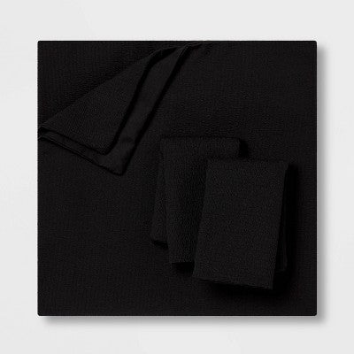  Microfiber Textured Duvet Cover & Sham Set - Room Essentials™
