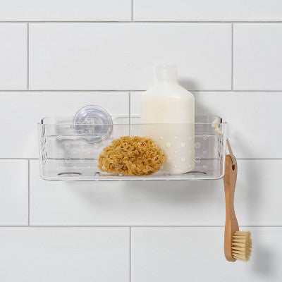  Suction Medium Basket Clear - Room Essentials™