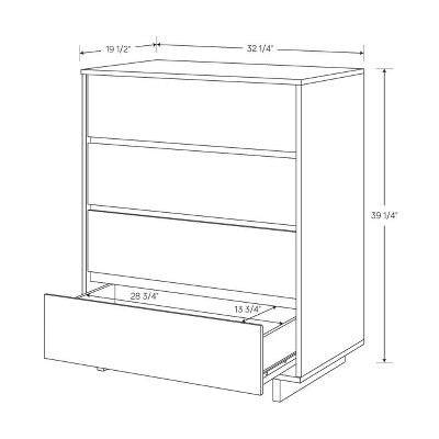  Modern 4 Drawer Dresser - Room Essentials™