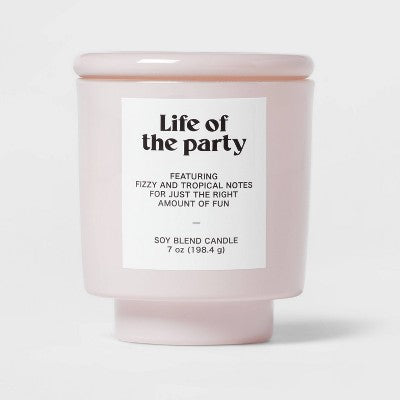  Exterior Painted Glass With Glass Lid 7oz - Room Essentials™