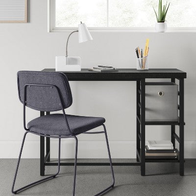  Adjustable Dorm Storage Desk Black - Room Essentials™