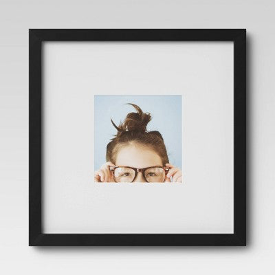  Set Of 9 Gallery Frame Set 10" X 10" Matted To 5" X 5" Black - Room Essentials™