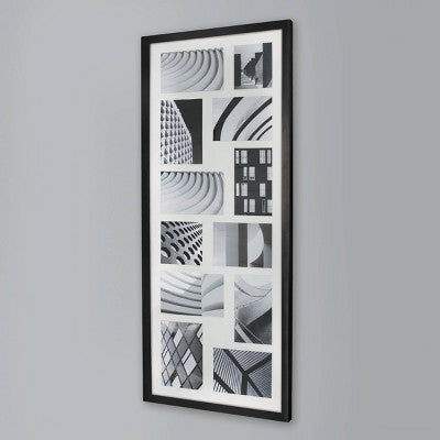  Thin Collage Holds 12 Photos Black - Room Essentials™
