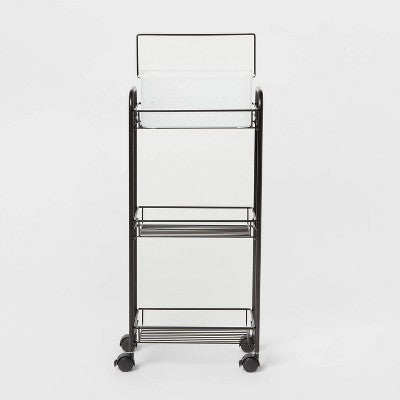  Bathroom Storage Cart Black - Room Essentials™