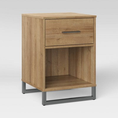 Mixed Material Nightstand - Room Essentials™