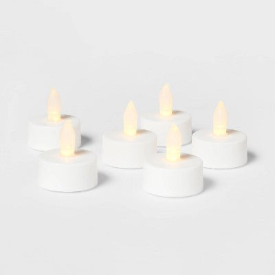  24ct Twist-Flame LED Tealight Candles (White) - Room Essentials™