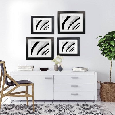  14" X 18" Matted To 11" X 14" Wide Gallery Frame Black - Room Essentials™