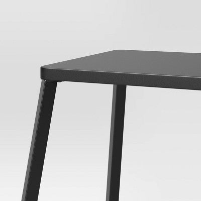  2pk Metal Counter Height Barstool Black - Room Essentials™: Steel Frame, Powder-Coated Finish, Armless Design