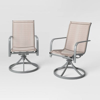  2pk Sling Swivel Patio Chairs - Room Essentials™