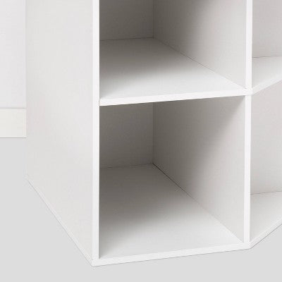  Corner Cube Bookshelf White - Room Essentials™