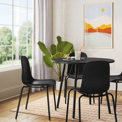  36" Round Dining Table Black - Room Essentials™
