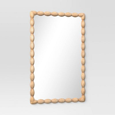  20"x30" Turned/Bobbin Wall Mirror Natural - Room Essentials™