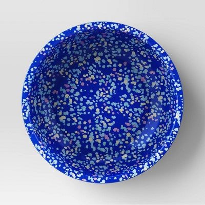  34oz Plastic Terrazzo Candid Cobalt Cereal Bowl Blue - Room Essentials™