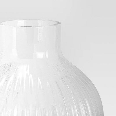  3pc Vase Set Ribbed Glass - Room Essentials™