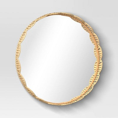  24" Rattan Round Wall Mirror - Room Essentials™