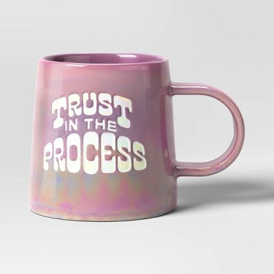  16oz Stoneware Trust In The Process Mug - Room Essentials™