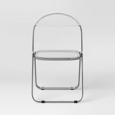  Modern Metal Acrylic Folding Chair - Room Essentials™