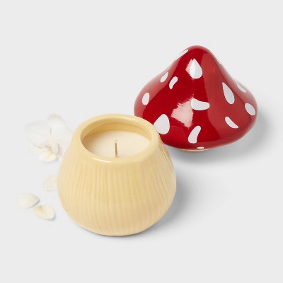  Mushroom Figural Ceramic Spice Cabinet Jar Candle - Room Essentials™