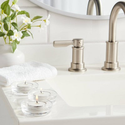  12pk Unscented Tealights White - Room Essentials™: Paraffin Wax, 4hr Burn Time, 1 Wick Tea Lights