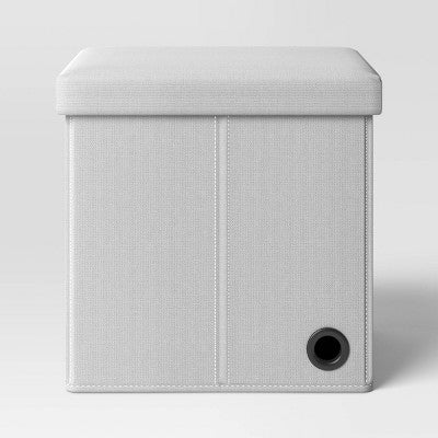  Collapsible Dorm Single Storage Ottoman - Room Essentials™