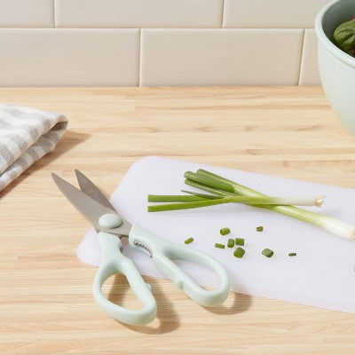  Kitchen Shears Mint Green - Room Essentials™: Stainless Steel Blade, Hand Wash, 3" Blade, ABS Handle, Kitchen Scissors
