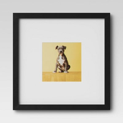  Set Of 9 Gallery Frame Set 10" X 10" Matted To 5" X 5" Black - Room Essentials™