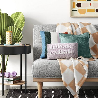 Cabana Striped Woven Cotton Square Throw Pillow - Room Essentials™