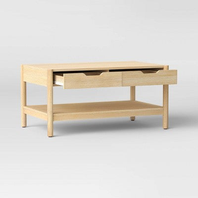  Scandi Coffee Tables Table With Drawers Natural - Room Essentials™