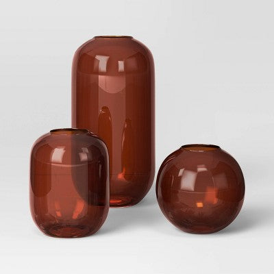  3pc Vase Set Glass Vase Set - Room Essentials™