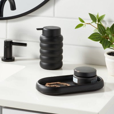  Bubble Tray Black - Room Essentials™