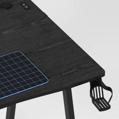  Gaming Dorm Desk With LED Lights And Headphone Holder - Room Essentials™