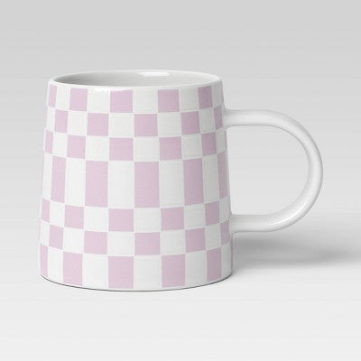 16oz Stoneware Checkerboard Mug - Room Essentials™