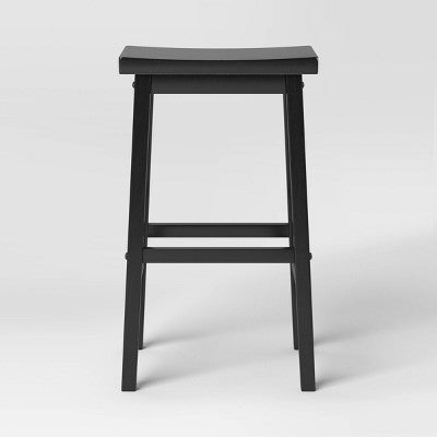  Set Of 2 29" Solid Wood Saddle Backless Barstool - Room Essentials™