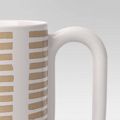  16oz Stoneware Broken Blinds Print Mug Golden Apple - Room Essentials™