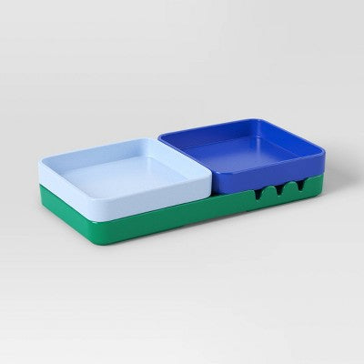 3pc Stackable Melamine Decorative Trays - Room Essentials™