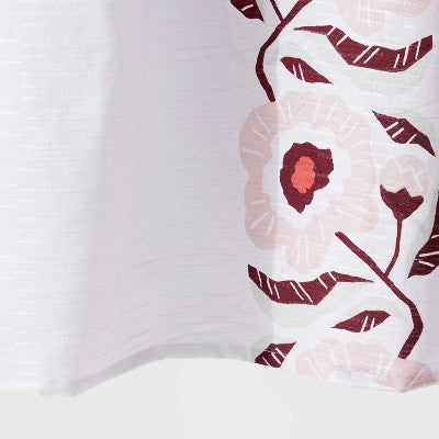  Folk Floral Print Shower Curtain - Room Essentials™