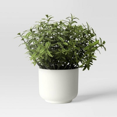  Herb Artificial Plant In White Pot - Room Essentials™