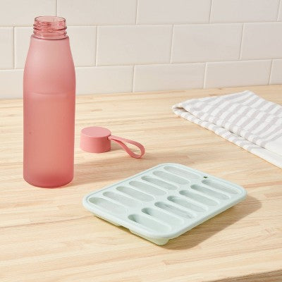  Silicone Ice Tray Mint Green - Room Essentials™: 14-Cavity Silicone Mold, Dishwasher-Safe, 8.55 Volume Capacity