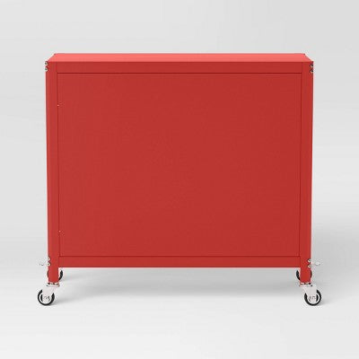  2 Door Metal Rolling Locker Storage Cabinet - Room Essentials™