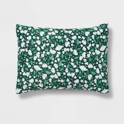  Floral Printed Microfiber Reversible Comforter & Sheets Set Dark Green - Room Essentials™