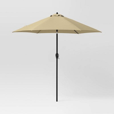  9'x9' Patio Market Umbrella - Black Pole - Room Essentials™