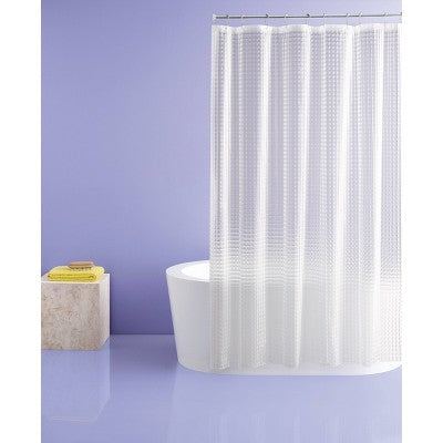  Cubic Shower Curtain Clear - Room Essentials™: PEVA Bathroom Liner, Molded, PVC-Free, Waterproof