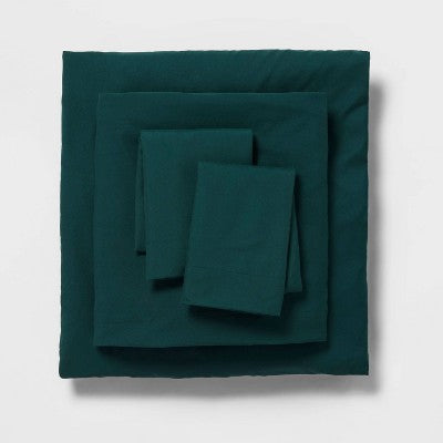  Foster Microfiber Reversible Comforter & Sheets Set Blue/Dark Green - Room Essentials™