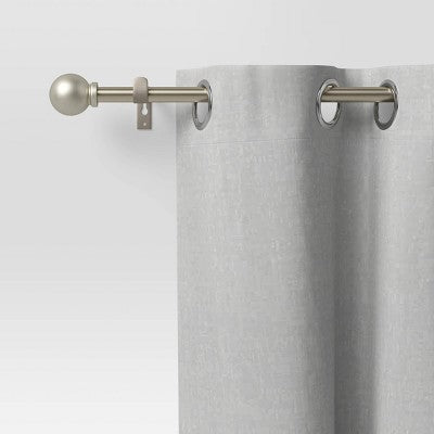  Café Smaller Ball Curtain Rod Silver - Room Essentials™
