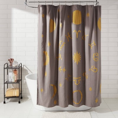  Celestial Metallic Shower Curtain - Room Essentials™