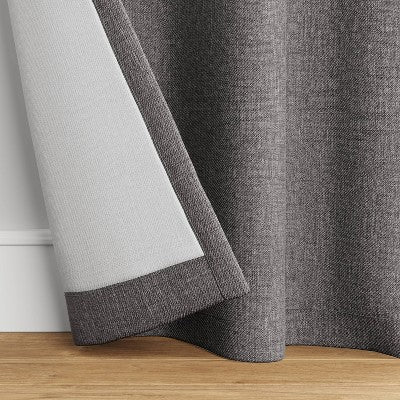  1pc Room Darkening Heathered Window Curtain Panel - Room Essentials™